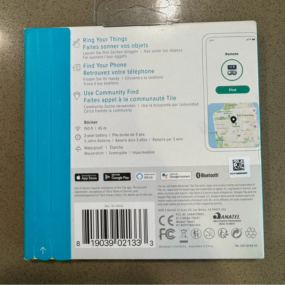 NWT Tile Sticker Bluetooth Tracker - Picture 3 of 6